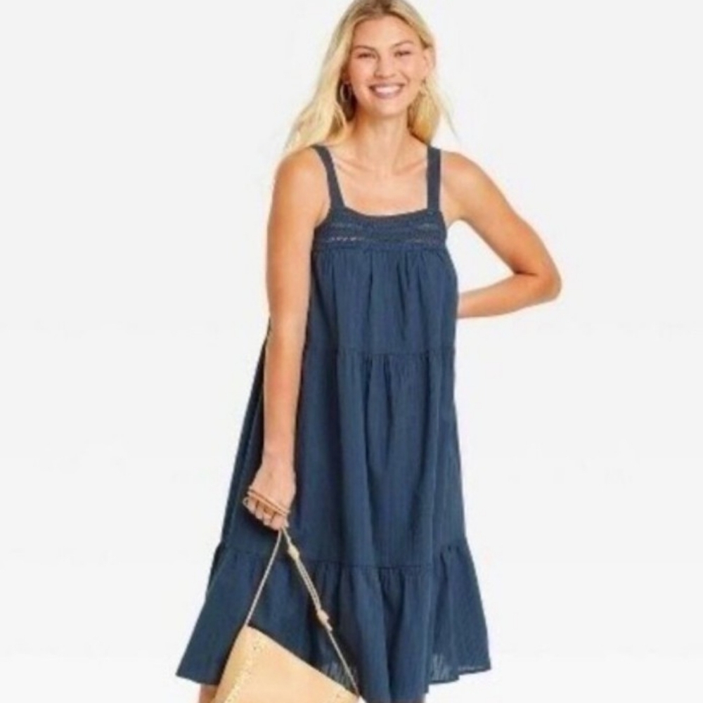 Universal Thread Navy Blue Summer Dress For Women